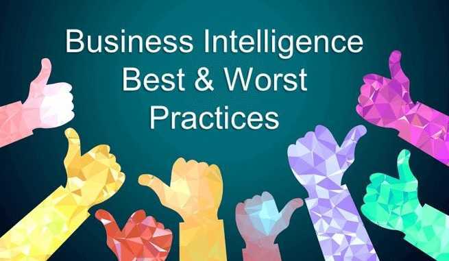 Illustration of business intelligence best and worst practices