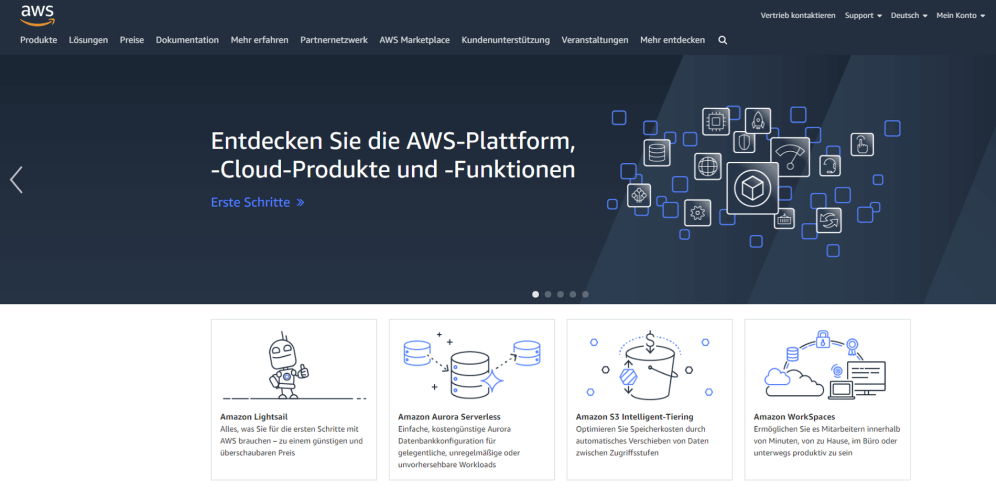 Einer der besten Cloud Services Anbieter: AWS