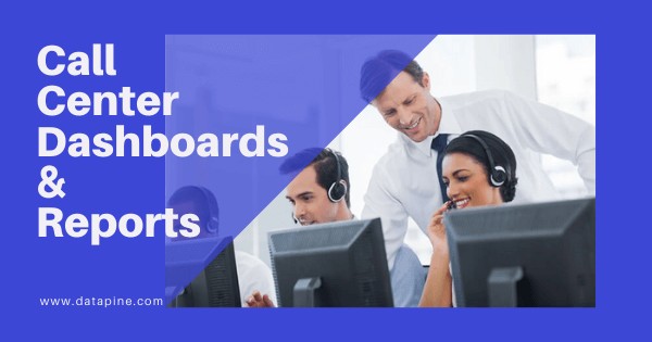 Call center dashboards and reporting by datapine