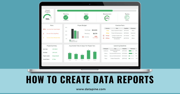 How to create data reports by datapine.