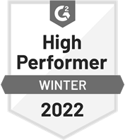 datapine's 'high performer badge' on G2crowd business intelligence platform ranking