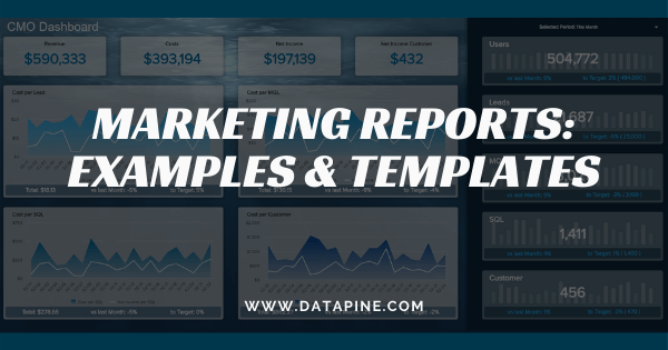 Marketing reports and KPIs for daily, weekly or monthly reporting by datapine 
