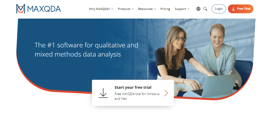 popular qualitive data analysis tool: MAXQDA