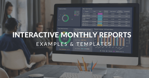 Monthly reports blog post by datapine 