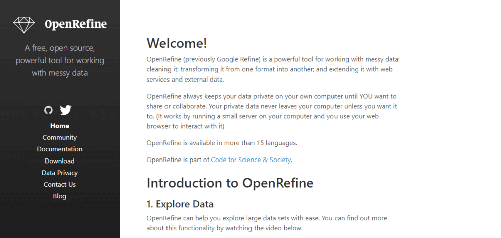 data cleansing tool OpenRefine